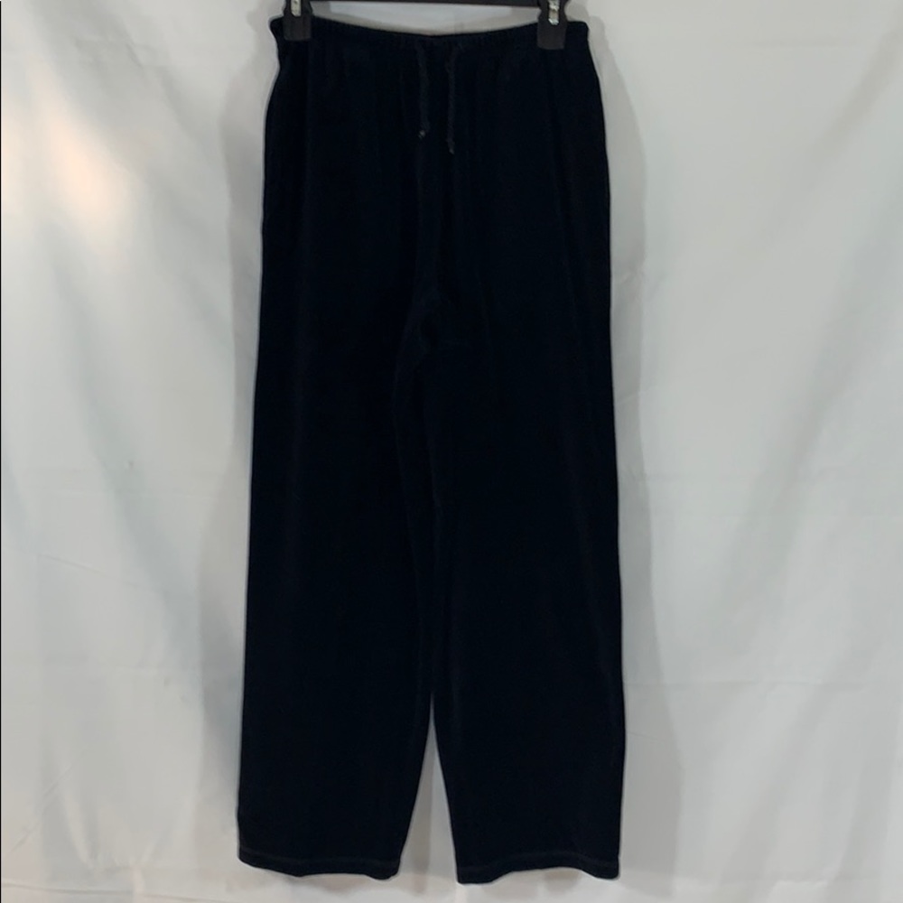 Marsh Landing Suede Cropped Stretch Black Pants PS